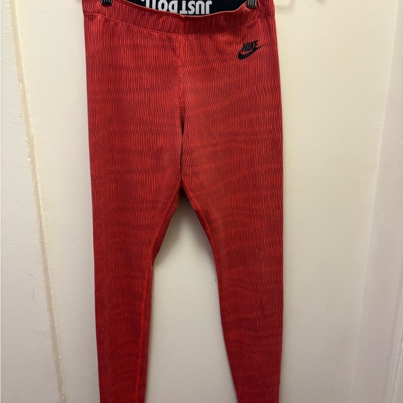 Nike Pants - Nike Womens‎ Red & Black Activewear Leggings Yoga Pants Sz S 26”x 28”